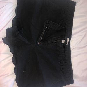 Black shorts by Old Navy.